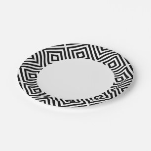 Stripes Pattern Paper Plate