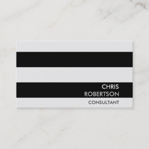 Stripes Pattern Professional Chic Business Card