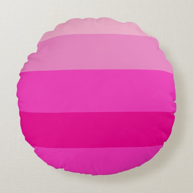 Stripes Pattern Round Cushion (Front)