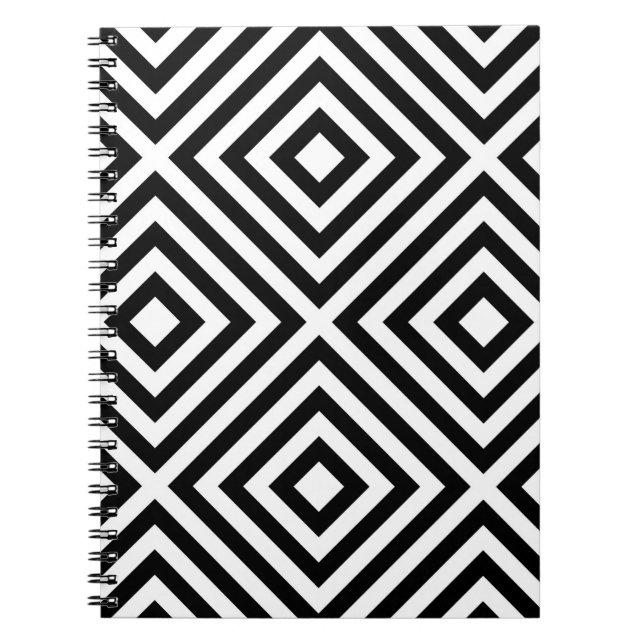 Stripes Pattern Spiral Notebook (Front)