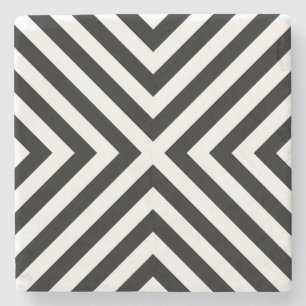 Stripes Pattern Stone Coaster