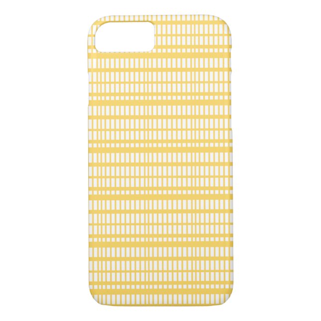 Stripes Pattern Yellow Case-Mate iPhone Case (Back)