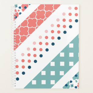 Stripes Polkadots Floral Planner