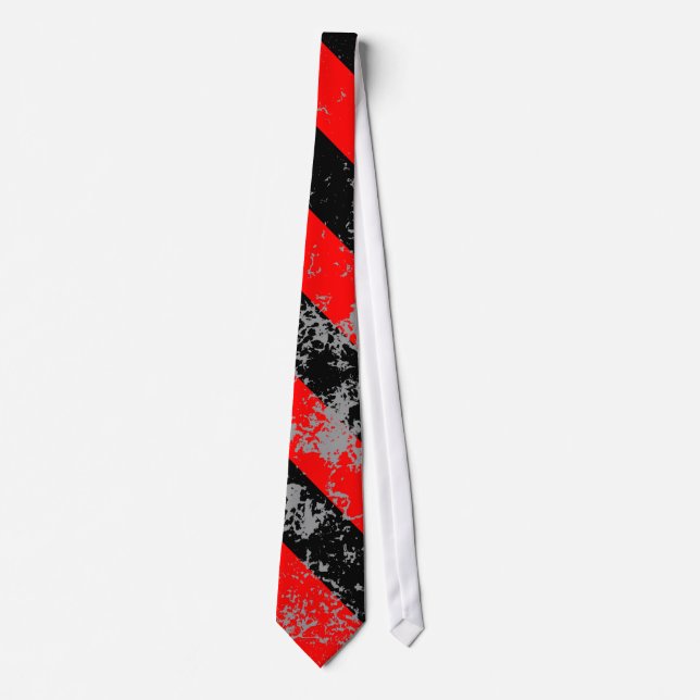 Stripes Punk / Anarchist cracked Tie (Front)
