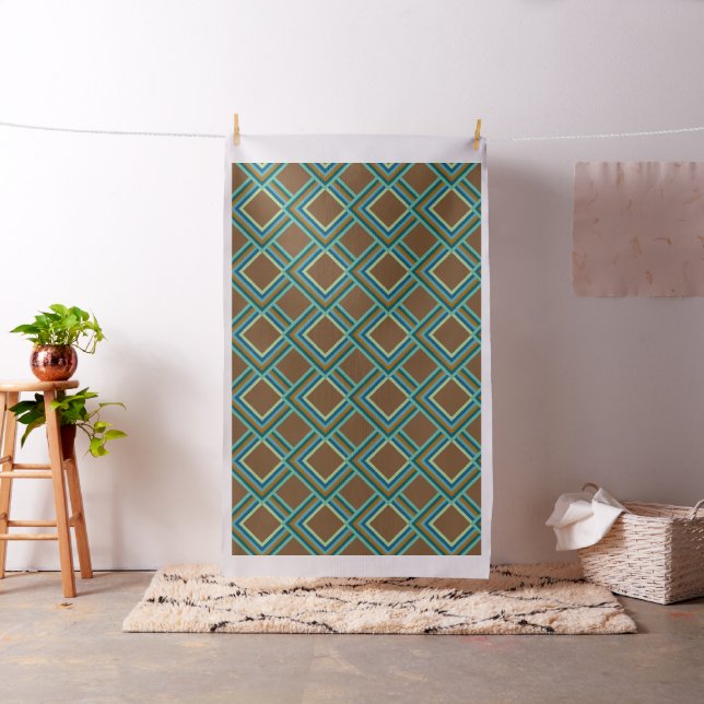 Stripes Square Frame coloured 09 + your idea Fabric (In Situ)