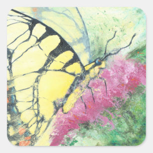 Stripes Square Sticker