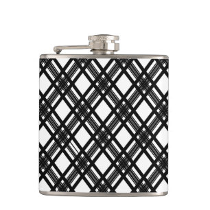 Stripes Texture Hip Flask