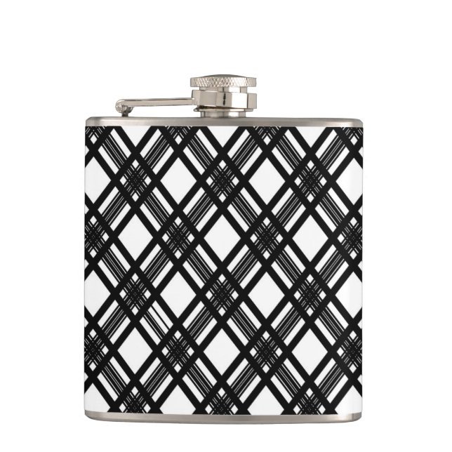 Stripes Texture Hip Flask (Front)