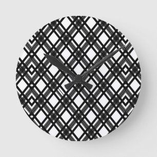 Stripes Texture Round Clock