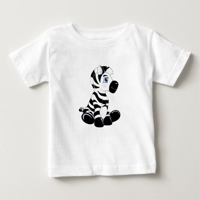 Stripes the Baby Zebra Baby T-Shirt (Front)