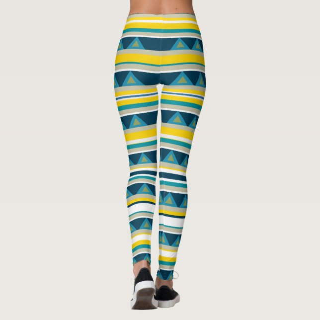 Stripes & triangles leggings (Back)