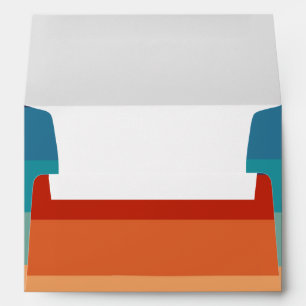 Stripes Vintage Colour Old Style Colourful Geometr Envelope