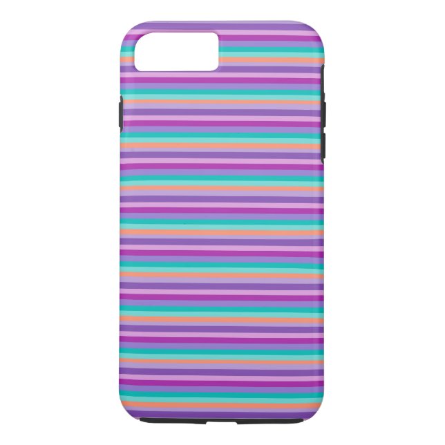 Stripes Vivid Colors Apple iPhone 7 Plus, Tough Case-Mate iPhone Case (Back)