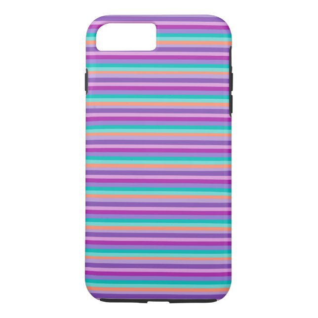 Stripes Vivid Colours Apple iPhone 7 Plus, Tough Case-Mate iPhone Case (Back)