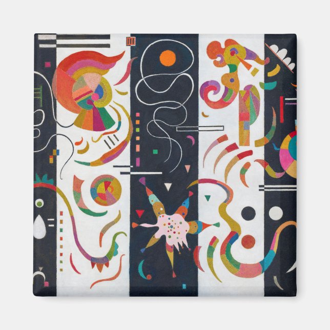 Stripes, Wassily Kandinsky Magnet (Front)