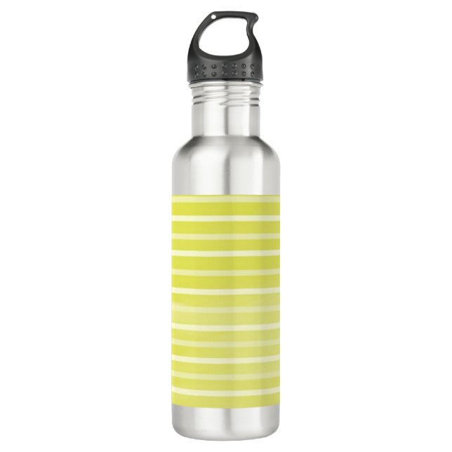 stripes watercolor art 710 ml water bottle (Front)