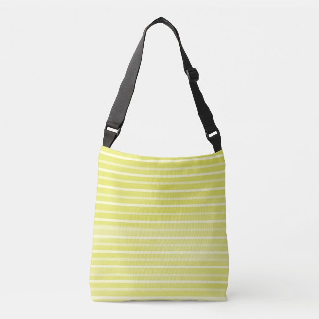 stripes watercolor art crossbody bag (Front)