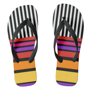 Stripes white & coloured + your backgr. & ideas jandals
