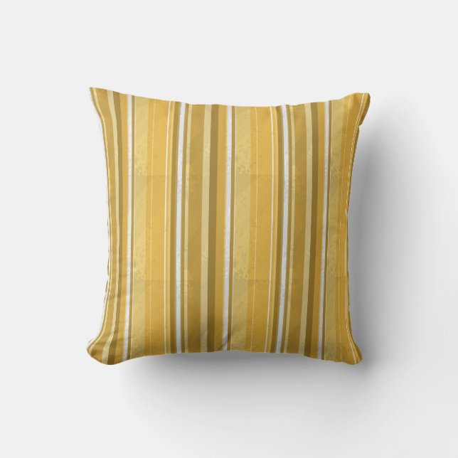 Stripes Yellow Cushion (Front)