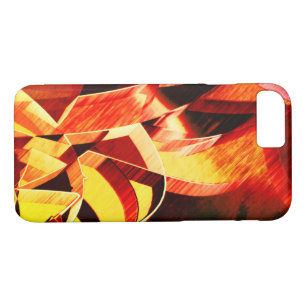 Stripes yellowing with dark red, strong streaked Case-Mate iPhone case