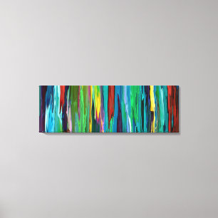Stripesa ~ Wrapped Canvas Abstract Cool Modern Art