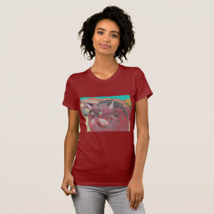 Stripey Cat At Joshua Tree T-Shirt