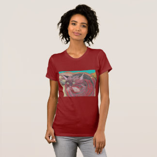 Stripey Cat At Joshua Tree T-Shirt