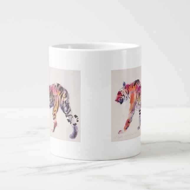 Stripey Large Coffee Mug (Front)