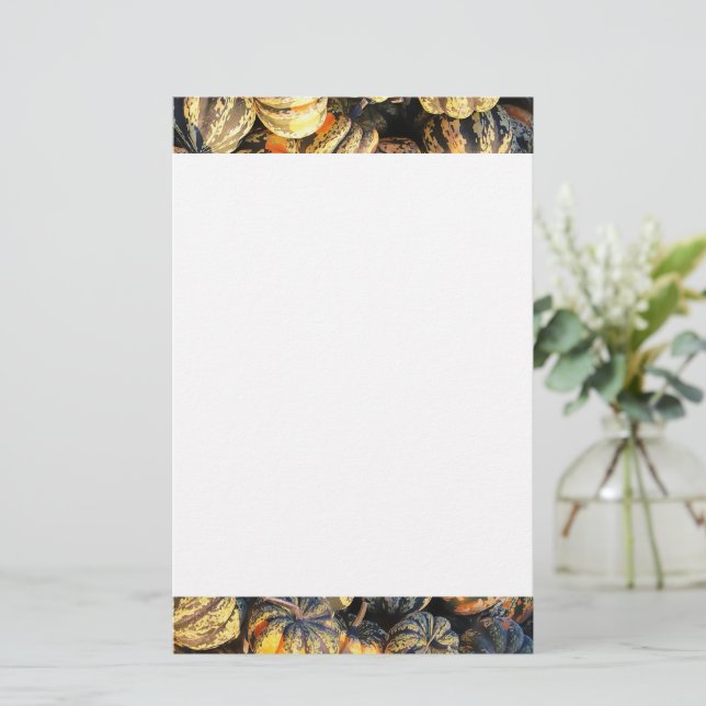 Stripey Pumpkins Cluster  Stationery (Standing Front)