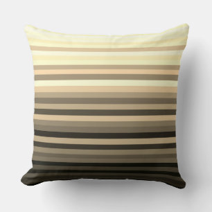 Stripey Sepia Pillow
