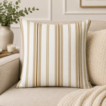 Stripey Vertical Beige+ Dark Brown+ White Elegant