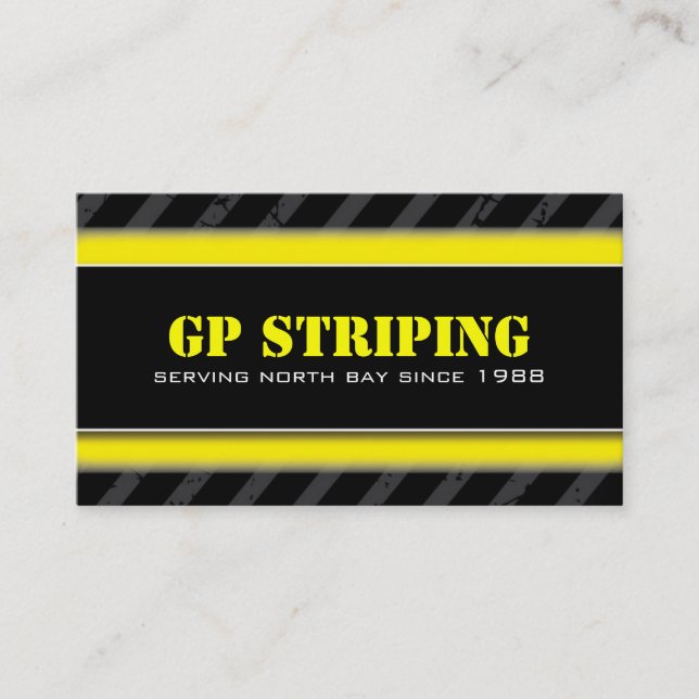 Striping Company Business Cards (Front)