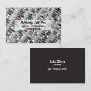 Striping Parking Lot Business Card