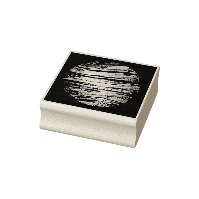 Strippy circle rubber stamp (Stamp)