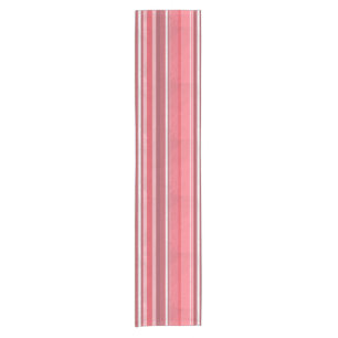 Strips of Pink Short Table Runner