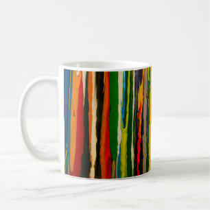 Stripy abstract art mug