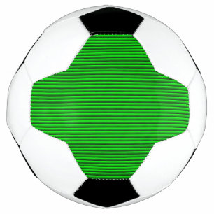 Stripy Lime Soccer Ball with No Stand