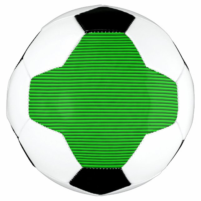 Stripy Lime Soccer Ball with No Stand (Front)