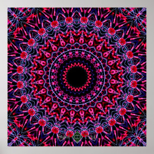 Strobe Mandala Poster