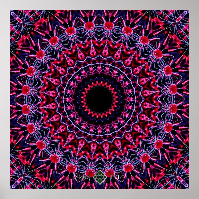 Strobe Mandala Poster (Front)