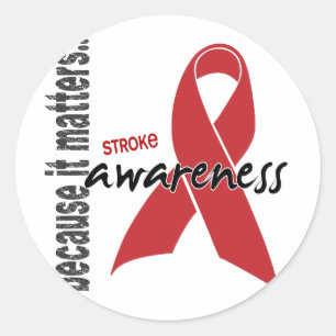 Stroke Awareness Classic Round Sticker