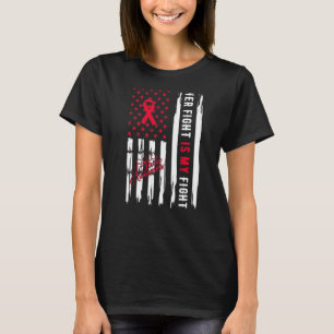Stroke Awareness Her Fight Is My Fight Survivor Di T-Shirt