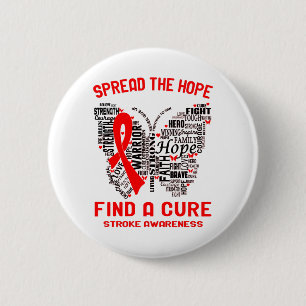 Stroke Awareness Month Ribbon Gifts 6 Cm Round Badge