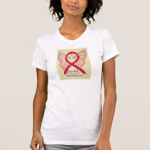 Stroke Awareness Red Ribbon Angel Shirt
