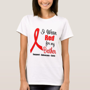 Stroke Awareness - Red Ribbon (Brother) T-Shirt