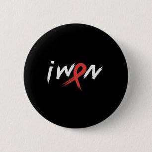 Stroke Awareness Red Ribbon I Won Brain Aneurysm S 6 Cm Round Badge