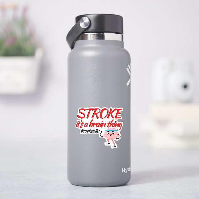 Stroke Awareness Sticker - It's A Brain Thing (HydroFlask)