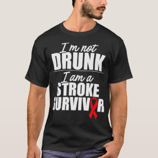 Stroke Awareness Survivor Proud Funny Strong Warri T-Shirt
