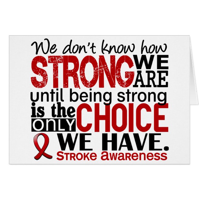 Stroke How Strong We Are (Front Horizontal)