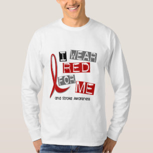 Stroke I WEAR RED FOR ME 37 T-Shirt